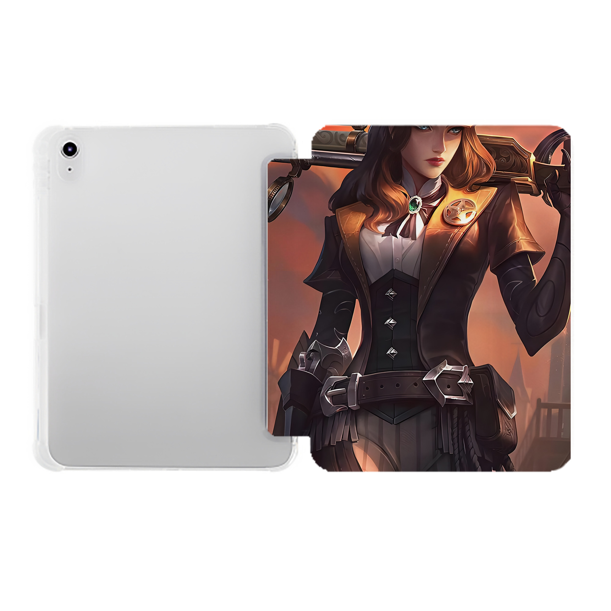 （画像用） リーグ・オブ・レジェンド League of Legends LOL IPad ケース ペン収納付き 三つ折りスタンド PUレザー×シリコン 対応機種9.5/10.5/10.9インチ